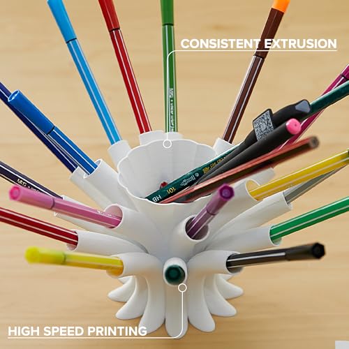 Image of Polymaker PETG White 3D Printer Filament 1.75mm 1kg, High Speed PETG up to 300mm /s, High Strength New Formula, Excellent Layer Adhesion, Warp Free, Compatible with Most 3D Printers