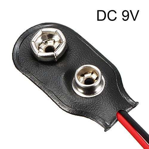 Conector Clip para Batería DC 9V 7 Piezas uxcell miniatura 3