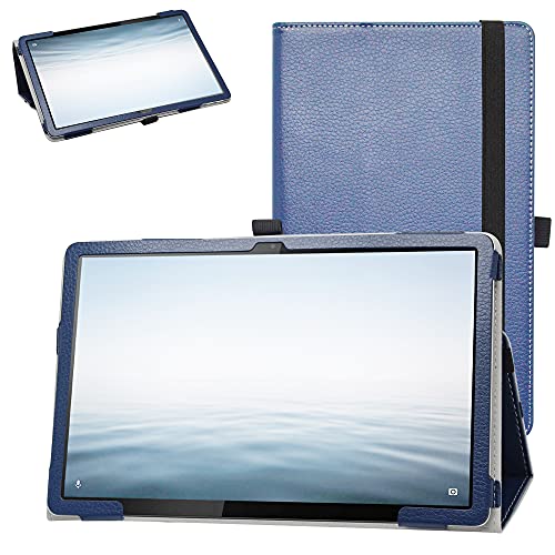 MAMA MOUTH for Lenovo Tab P11 5G LET01 AU/NEC LAVIE Tab T11 T1195 PC-T1195FAS ��p �^�u���b�g�P�[�X 11�C���` �Ή� �X�^���h�^�C�v�^�u���b�g�J�o�[-(�u���[).