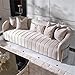 MICHAEL AMINI Lisbon Chenille Sofa - Opal/Gold
