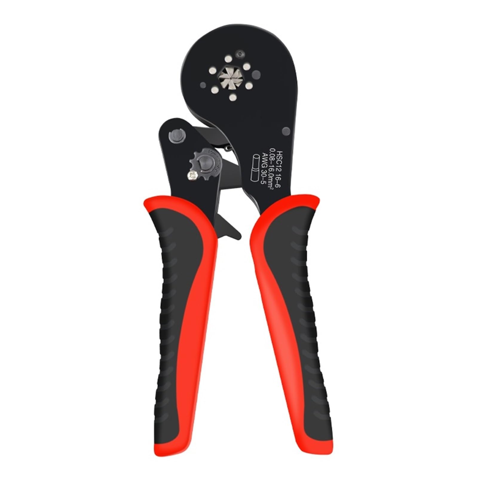 CWCQGH Crimping Pliers Ferrule Sleeves Tubular Terminal Tools HSC8 6-4 6-6 16-6 Wire Crimper Household Electrical Sets 1200pcs Precise,Labor-Saving,6-16 black