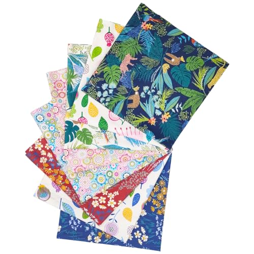 La mejor comparación de Telas liquidacion los preferidos por los clientes. 33 Cartisanat - Paquetes de tela para cubrir la grasa, 8 unidades, 20 x 20 pulgadas, patrones de costura de 50 x 50 cm, telas precortadas para acolchar hojas cuadradas, paquete de...