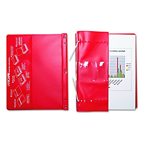 Charles Leonard Expandable Red Varicap Binder #TOP28