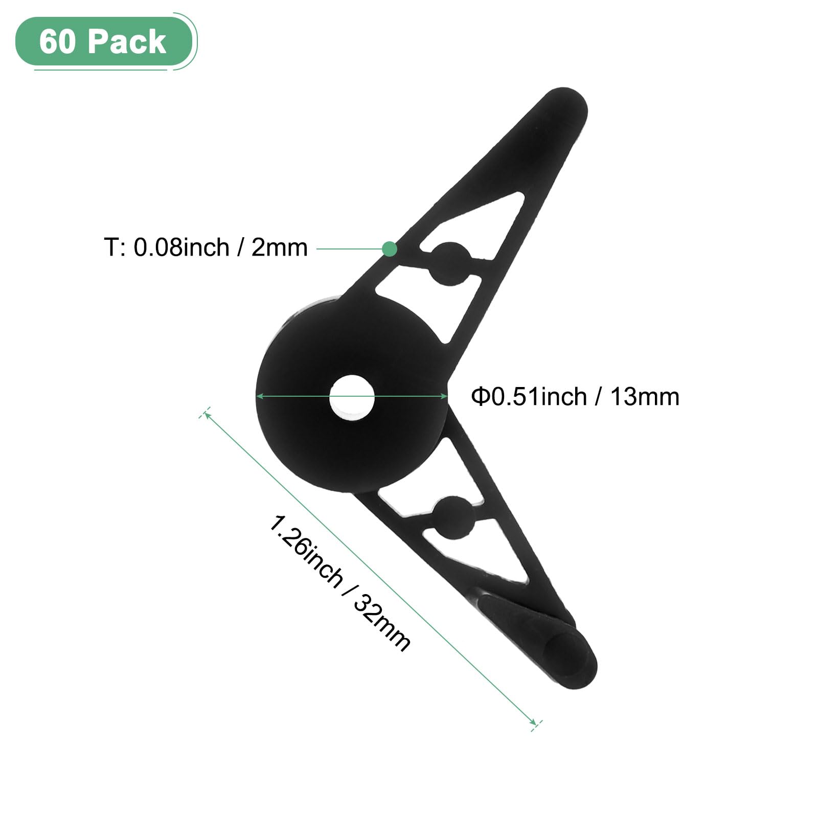 M METERXITY 60-Pack Adjustable Plant Clips, 360 Degree Plant Training Clips - Image 3
