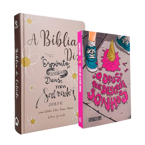 Kit Bíblia de Estudo Diz NAA Lettering + O Deus que Destrói Sonhos