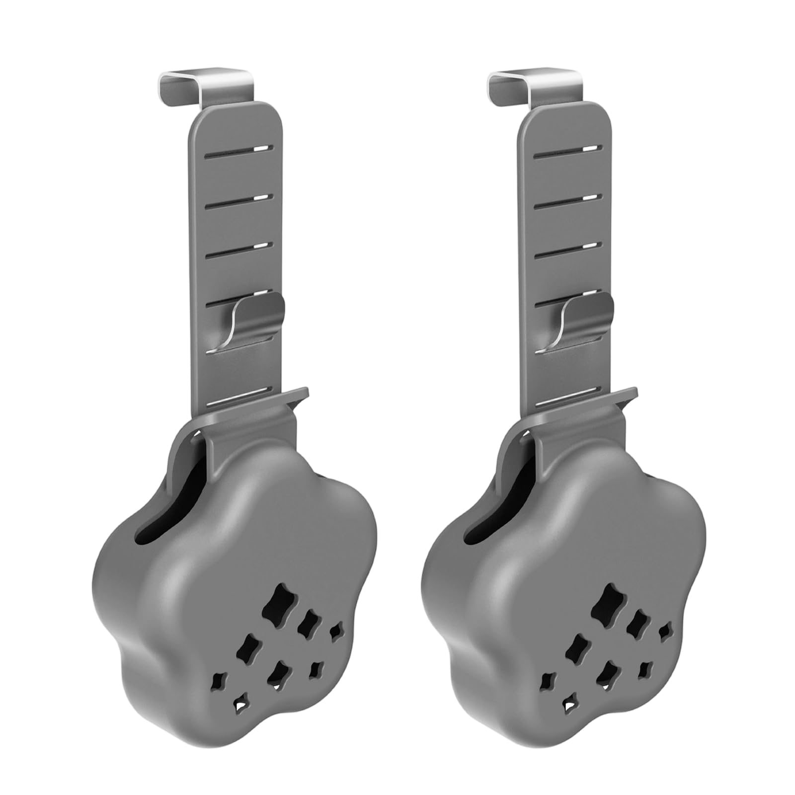Elnwnnkc Of 2 Piece Mounting Toilet Bowl Tablet Hanger Rustproof Silicone Base and Metal Hook Designing Toilet Tanks Cleaning Tablet Holder