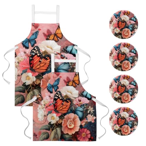 Tablier de cuisine pour pâtisserie et maison protection lot de 2