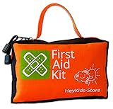Erste Hilfe Set für Kinder, Baby bis Jugendlicher, 136 Teile, Verbandmaterial CE-Zertifiziert und 100% Made in Germany, für Zuhause und unterwegs. Robuste Tasche aus 600D Ripstop Nylon