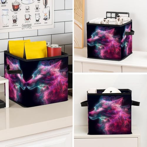 Boîte de rangement loup fluo pour optimiser le manque de place - 8