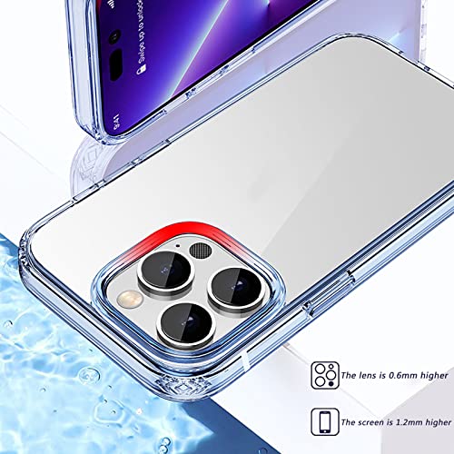 Funda antigolpes para iPhone 13 Pro Max con diseño transparente morado 3