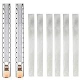 ACKEIVTO 2 Soapstone Holder with 6 Flat Set/Mark White Clear and Removable Markings on steels,Professional Quality Soapstone Pens for Welding and Welders, Aluminum, and Cast Iron