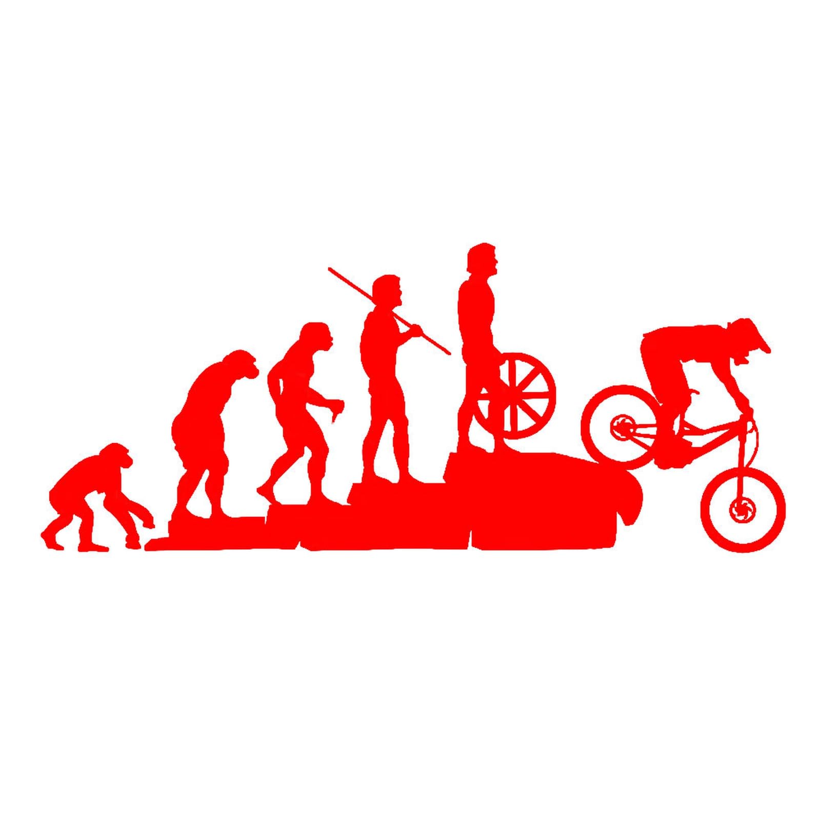 matumou Funny Human MTB Bike Car Vehicle Reflective Decals Sticker Decoration
