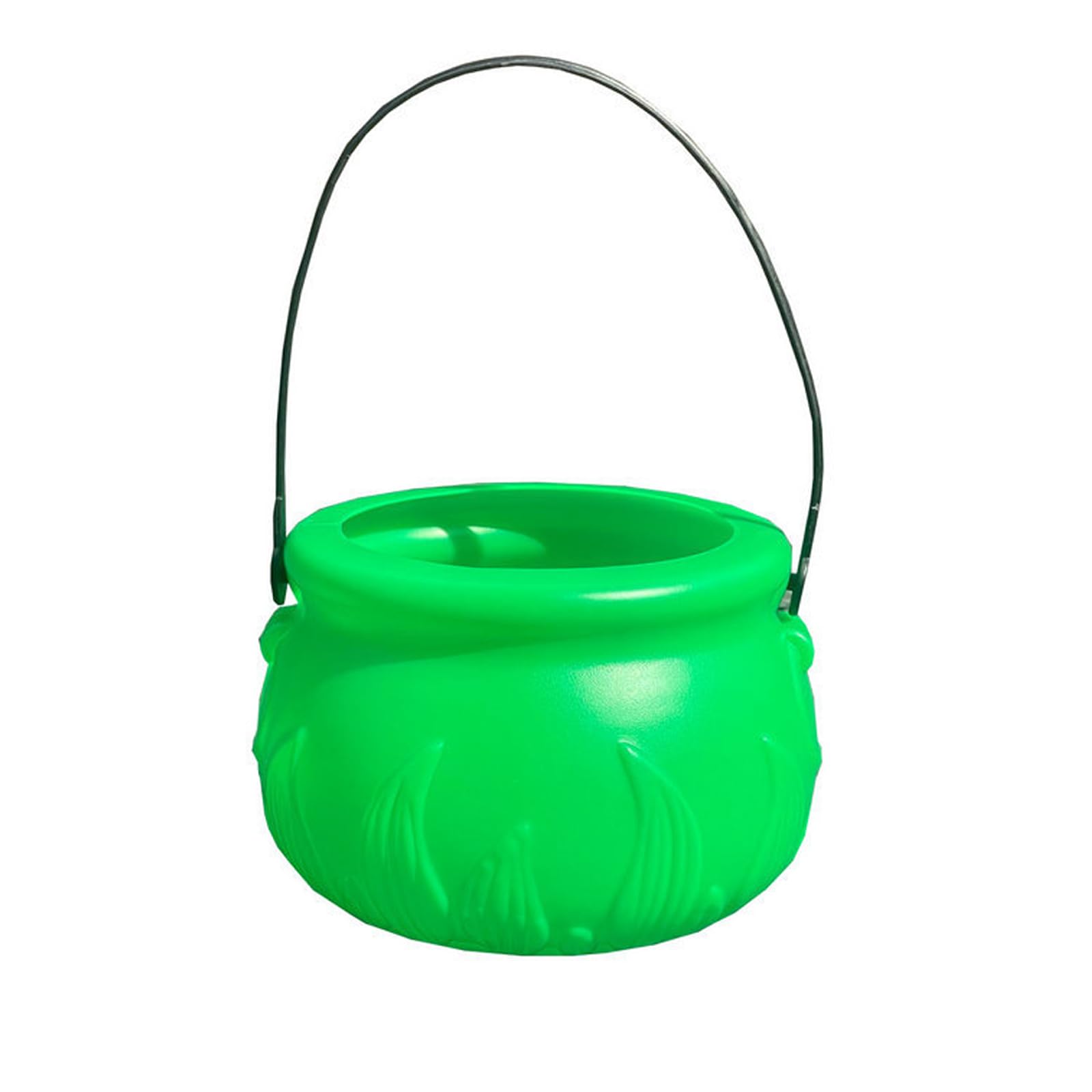 Ekoama Green Cauldron Candy Bowl For Patricks Day Party Decorations And Halloween Witch Pots Props Party Supplies