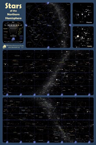 Stars of the Northern Hemisphere, Deluxe Astronomy Poster