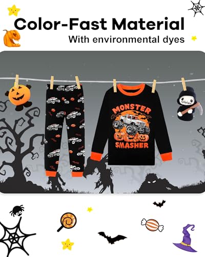 Image of DAUGHTER QUEEN Boys & Girls 100% Cotton Halloween & Christmas PJS 18M-12Y