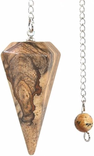 Miniatura 29 de Justinstones - Dije de piedras preciosas con cristales de roca hexagonales en punta reiki chakra