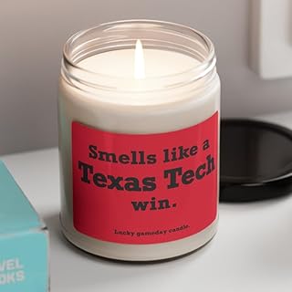 Smells Like a Texas Tech Win Scented Candle, Raiders, Wreck 'em, College Football Season