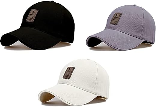 SELLORIA Brand A Soft Cotton Adjustable Unisex Cap Quick Drying Sun Hat Protection for Men and Women (Freesize) Multicolou...