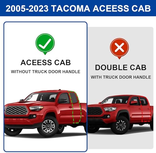 Estribos para Toyota Tacoma Access Cab 2005-2023 negro 3 pulg miniatura 3