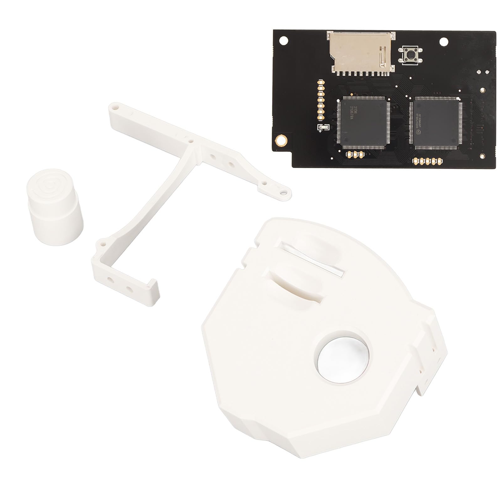 Generic Akcesoria do Konsoli do Gier, Zestaw Płytek do Symulacji Napędu Optycznego V5.15b z Szybkim Odczytem i kartą Pamięci 64 GB dla Hosta VA1 (WHITE)