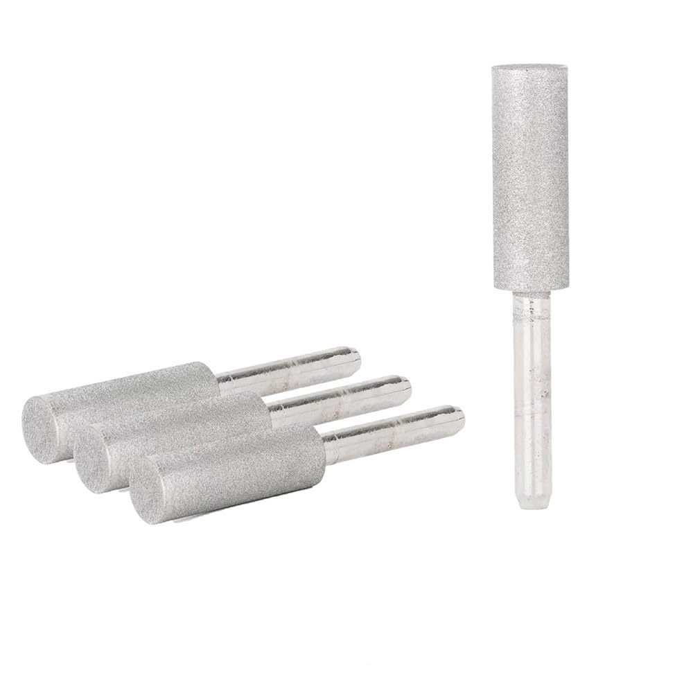 6-40mm 240 Ziarnistości Diamentowe Punkty Mocowane Na Cylindrze 6-8mm Trzpień Głowica Szlifierska Do Biżuterii Kamień Szkło Lapidarium Rzeźba (1 Szt.)(40mm)