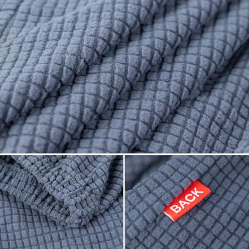 GRIFEMA High Stretch Sofabezug 3 Sitzer Sofaüberwurf Jacquard Elastische Sofahusse für Wohnzimmer Protector für Hunde Haustiere, Grau