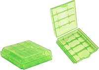 Vista 19 de Fielect 10 Uds 4 x AA/AAA Caja de Almacenamiento de Batería Titular Caja Organizador Azul