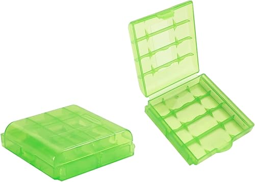 Miniatura 19 de Fielect 10 Uds 4 x AA/AAA Caja de Almacenamiento de Batería Titular Caja Organizador Azul Azul,forro polar verde con licencia oficial de star wars
