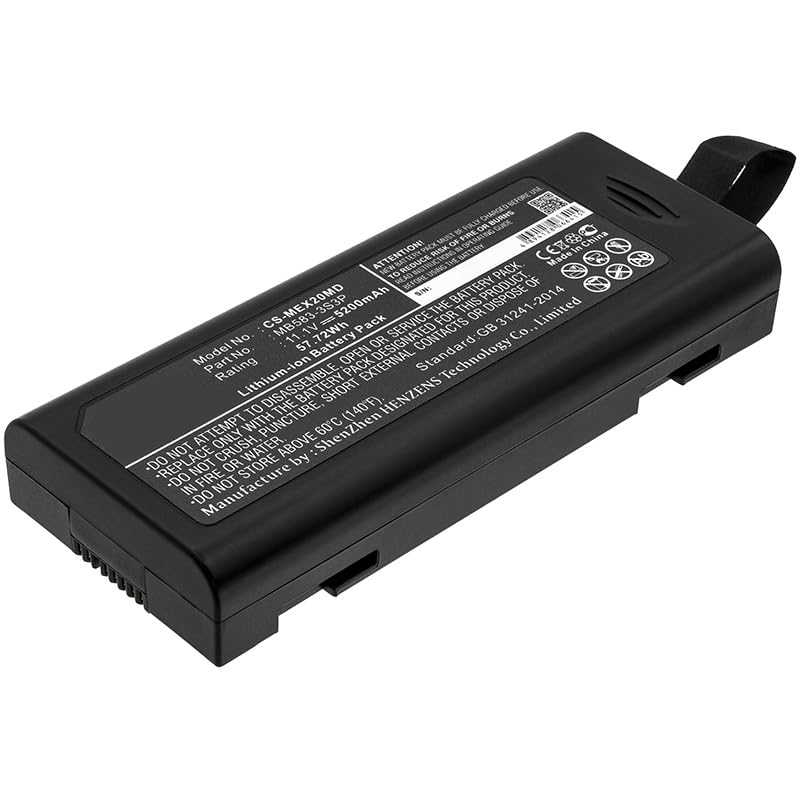 generic Batteria di ricambio compatibile per Mindray 022-000008-00, 115-018012-00, A5