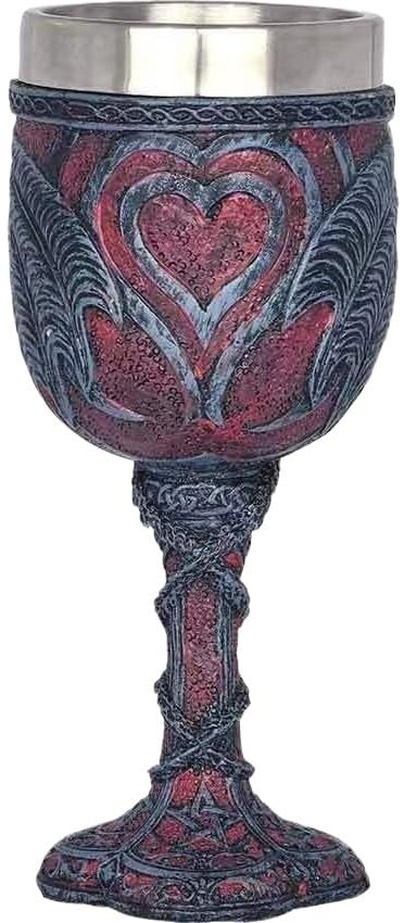 Verre à vin rouge dragon occidental style gothique et médiéval original