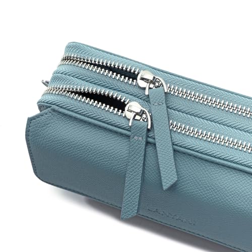 Image of Lanyani RFID Crossbody Wallet Wristlet Purse with Phone Pocket For Women Vegan Leather