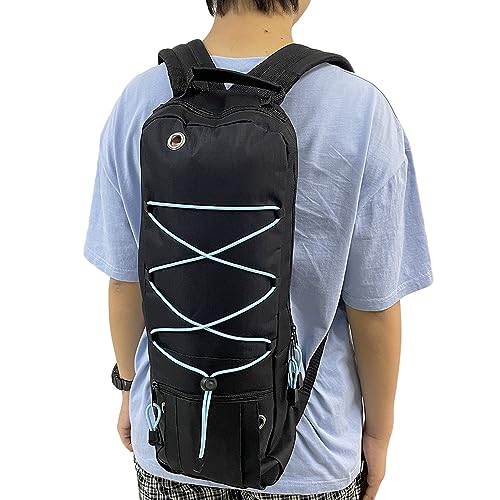 Mochila para tanque de oxigênio - bolsa de suporte de cilindro portátil serve para A, B, C, D, M2, ML6, M7 O2 bolsa de transporte de tanque, acessórios, Oxford 600D (53 cm C x 22 cm)