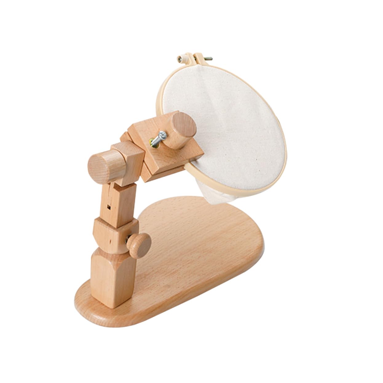 Beatifufu Wooden Embroidery Stand Lap Frame Kit Cross-Stitch Desk Stand Solid Wood