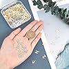 DICOSMETIC 312pcs 2 Couleurs 26 Alphabet Breloques Mignon Lettre Breloques AZ Lettre Breloques en Acier Inoxydable pour Collier et Bracelet Fabrication de Bijoux, Trou : 1.2-1.4mm #2