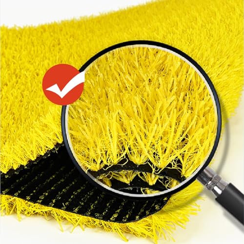 Gazon artificiel jaune 2x3m : la solution déco pour sol extérieur abîmé - 4