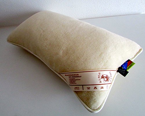 Almohada 100% Lana de Merino, Relleno Bola de 100% Lana de Merino Consta de Dos Fundas, Ambos con Cremallera
