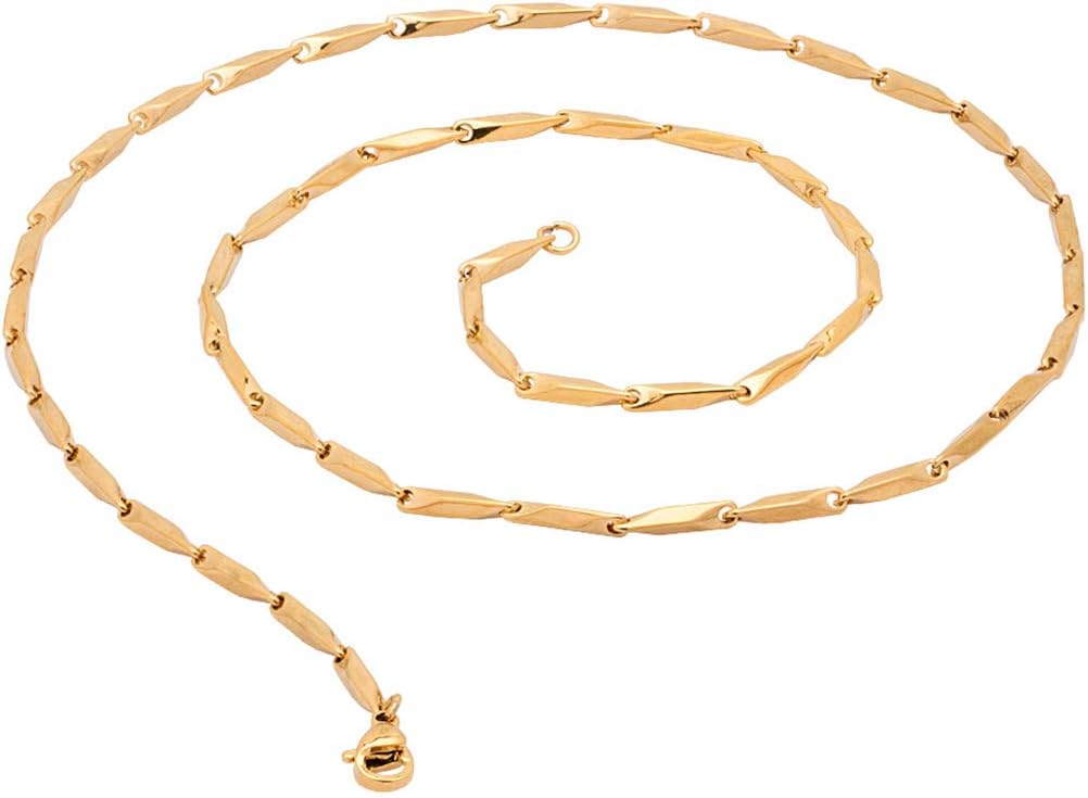 Fashion Frill Men's Double Coated Popular Stainless Steel Silver Chain For Men Boys Girls Stylish Necklaces Silver Chain Anniversary Love Gift For Husband Unisex Chains 22 Inches