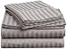KING SIZE 4PC STRIPE Sheet Set, GREY
