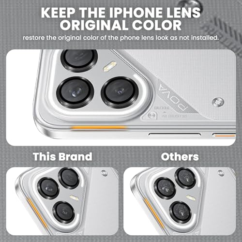 Image of ArmourPro Camera Lens Protector for Tecno Pova 7 Pro (6.78 Inches) Tough HD Individual Aluminum Alloy Rings 9H Camera Cover, Scratch-Resistant,Camera Lens Protection| Black, 1 Pack