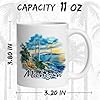 Michigan State Ceramic Coffee Mug 11oz Great Lakes State – Tea Coffee Mug with Comfortable Grip – Unique Travel Gift Cup for Office or Home – Vibrant Long-Lasting Print ID44991 #1