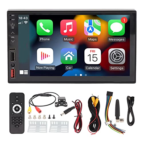 7ġ  DIN ڵ ׷  ڵ  USB MP5 Ƽ̵ ÷̾ FM AM  HD  ī޶  CARPLAY ̷ ũ AUX