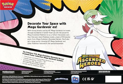 Image of Pokemon TCG: Mega Evolution - Ascended Heroes - Premium Poster Collection - Mega Gardevoir