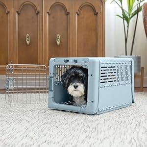 SportPet Designs Collapsible Pet Kennel, 19" X-Small (Blue) SportPet Designs Collapsible Pet Kennel 19 X Small Blue