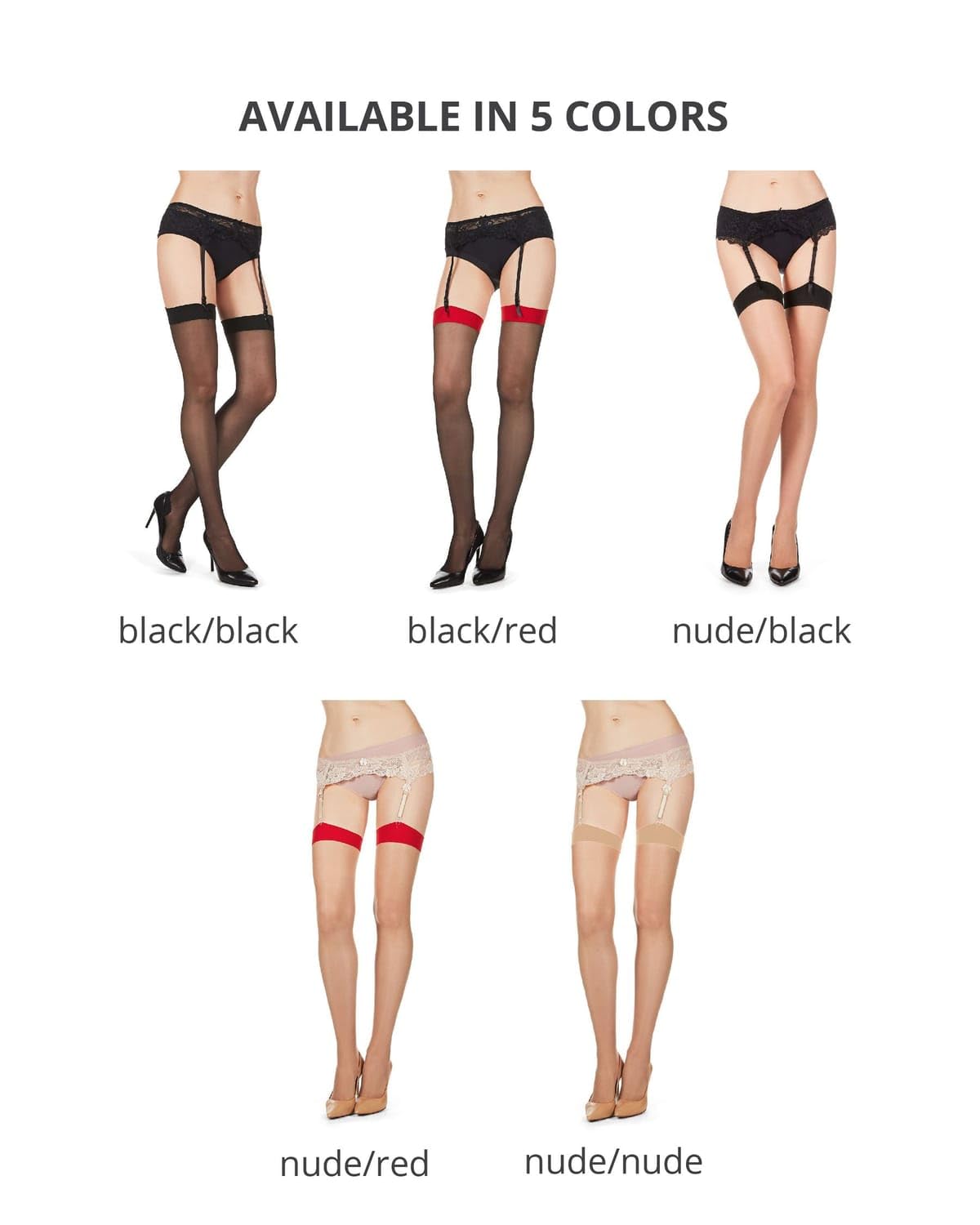 MeMoi Plus Backseam Thigh High Stockings for Women, Comfortable Sheer Thigh High Stockings - Sizes Small - Q2: Queen Nude-black