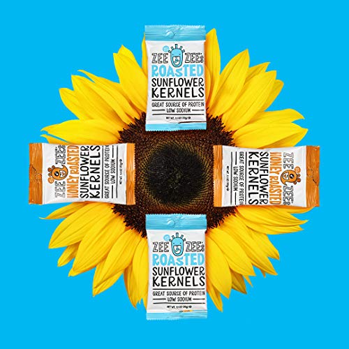 Zee Zees Honey Roasted Sunflower Kernels, Nut Free, Plant Protein, 1 oz, 48 pack