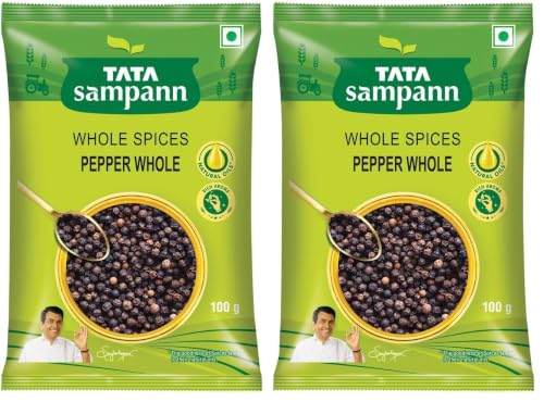 Image of Tata Sampann Black Pepper Whole, 100g (Pack of 2)