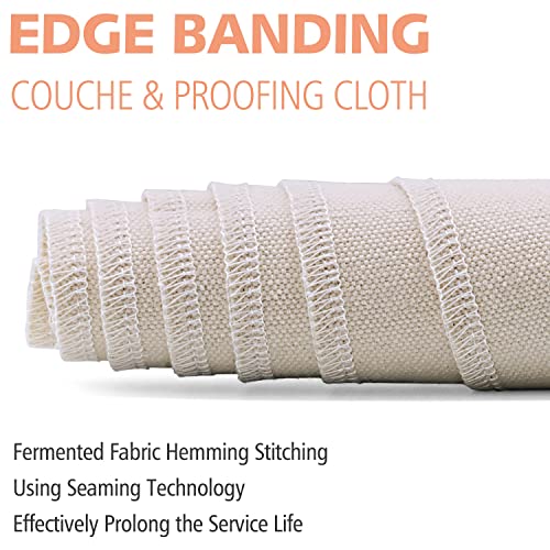 image for ANAEAT Professional Proofing Cloth, Thick Bread Bakers Couche, 100% Na