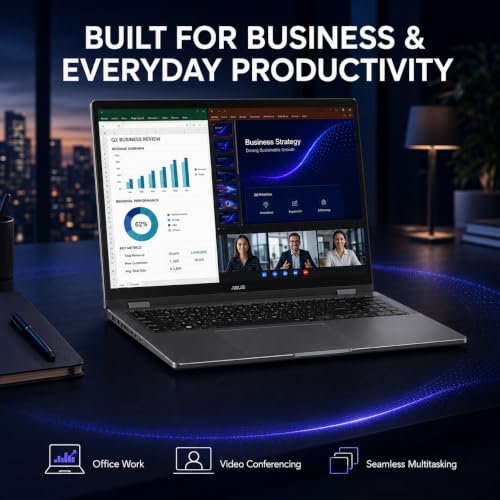 Image of ASUS Vivobook 16 Flip, 16 inch 2-in-1 Laptop, Ultra 7 258V, 32GB DDR5, 2TB SSD