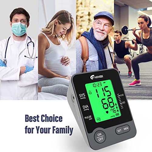 Blood Pressure Machine, Automatic Upper Arm BP Monitor with 2 x 99 Sets of Memory, Large Screen, and Large Blood Pressure Cuff - Thumbnail 6