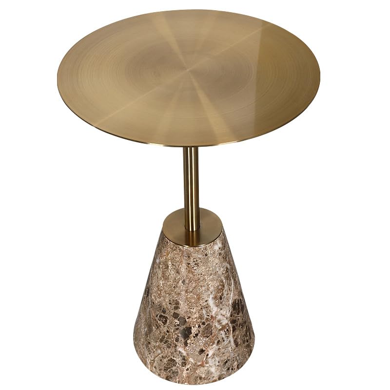 Sofa Stainless Steel Small Tea Table Round Mesh Side Table Modern Simple Marble Small Tea Table Sofas for Living Room